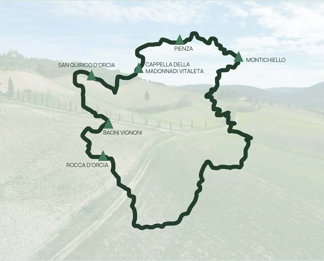 infografica anello val d orcia ebike